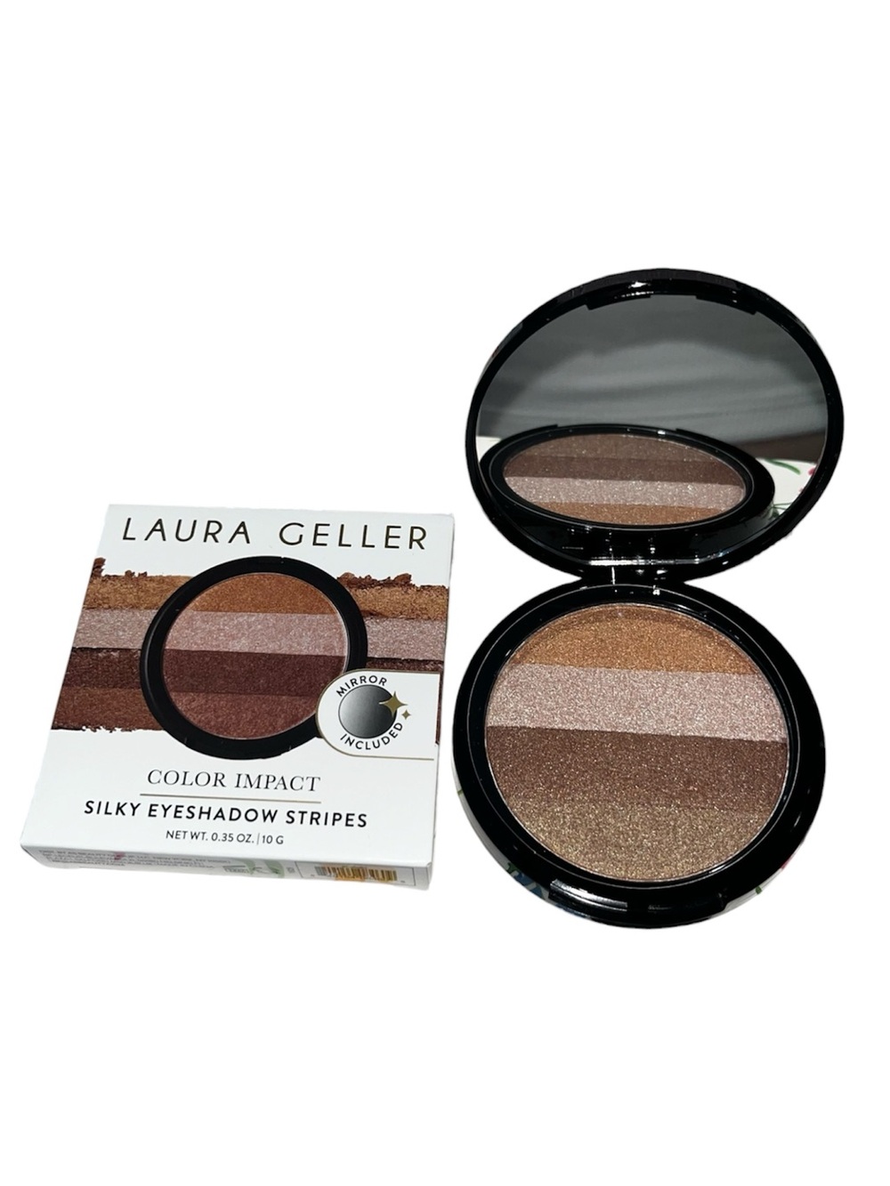 LAURA GELLER Color Impact Silky Eyeshadow Stripes - Nude Mood